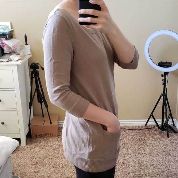 Cream Tunic Top Size S - Picture 4 of 4